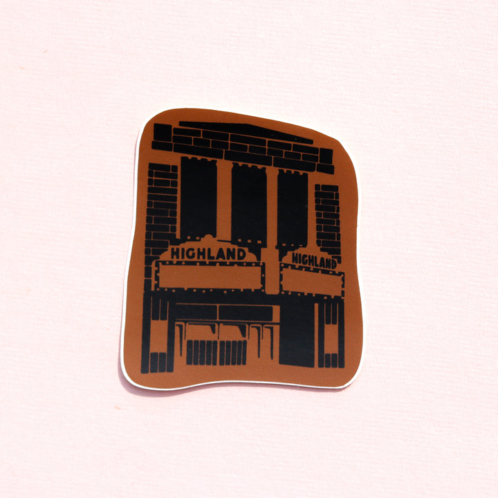 Highland Theatre Sticker