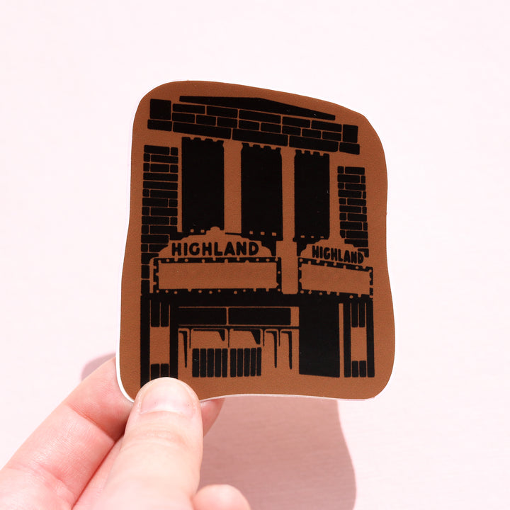 Highland Theatre Sticker
