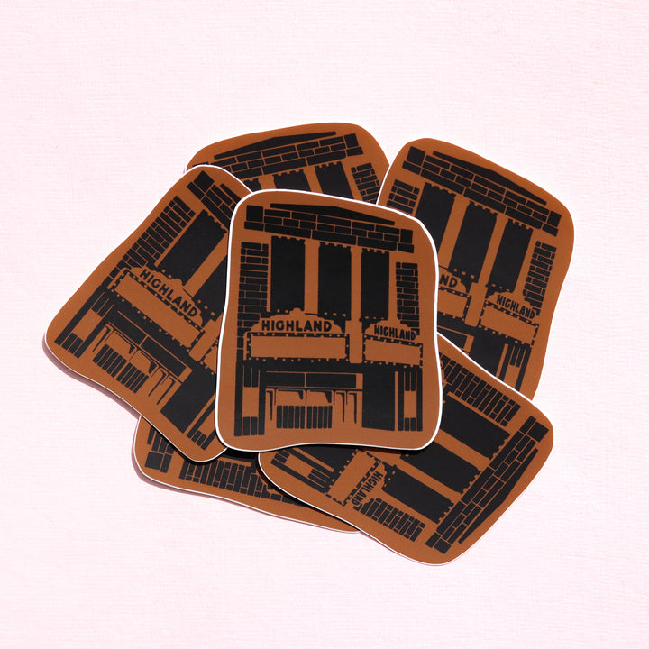 Highland Theatre Sticker