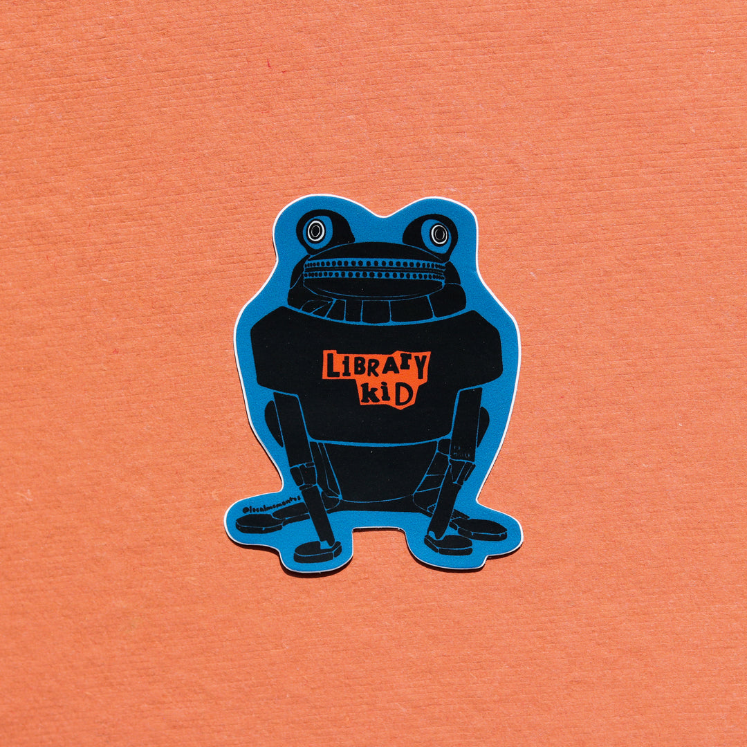 Library Kid Sticker