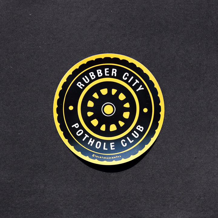 Rubber City Pothole Club Magnet
