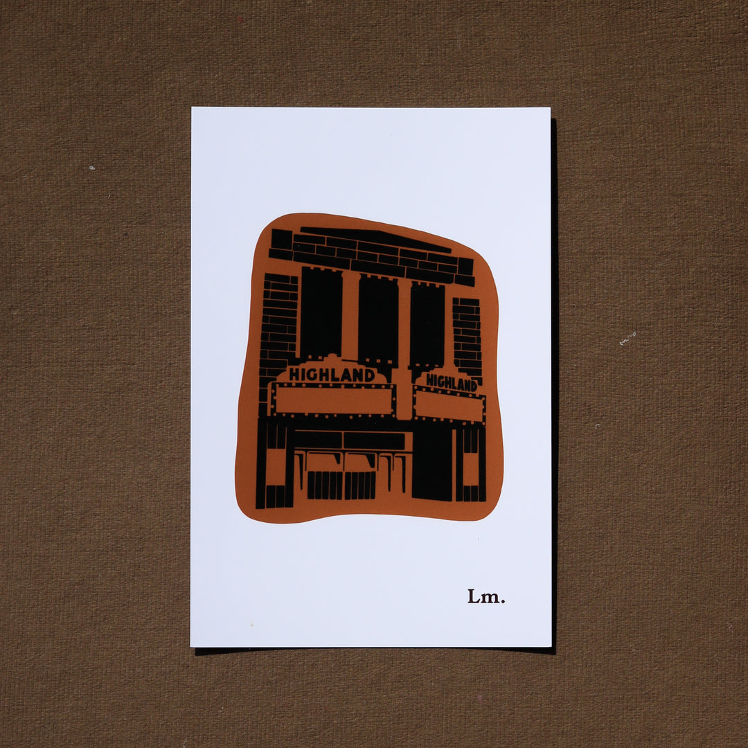 Highland Theatre Postcard