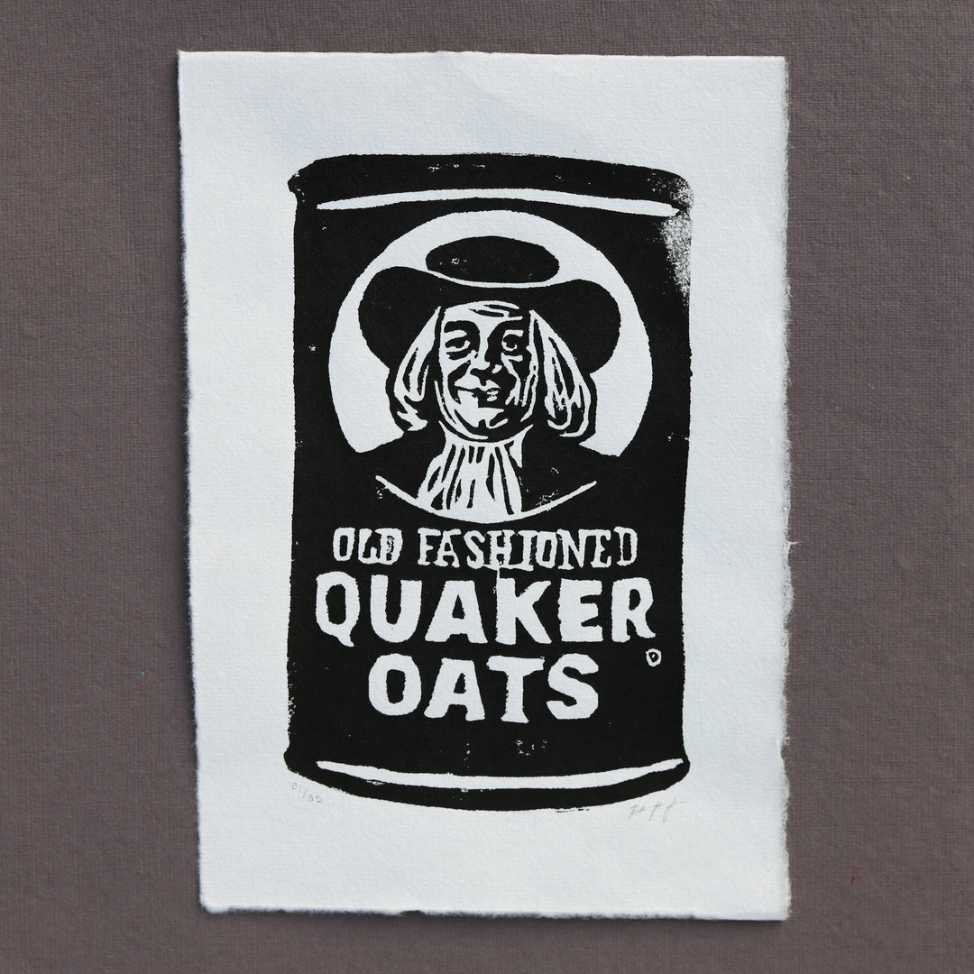Quaker Oats Block Print