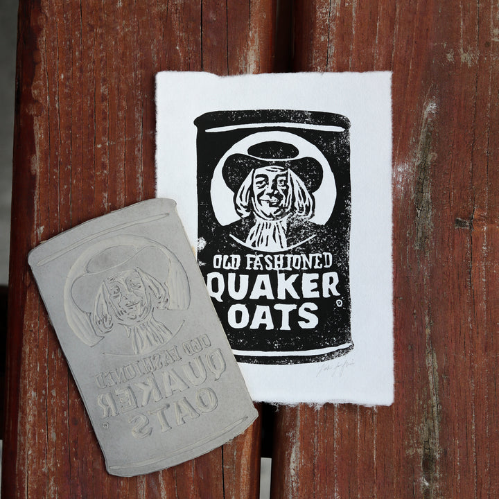 Quaker Oats Block Print